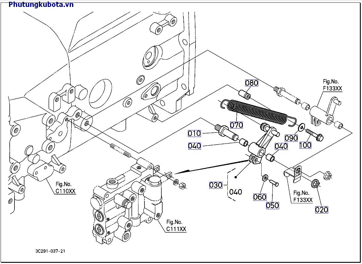 Cần điều khiển van ly hợp mới 10001 ->49999